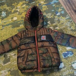 Jordan Puffer Coat- Toddler 4- Camouflage/Red
